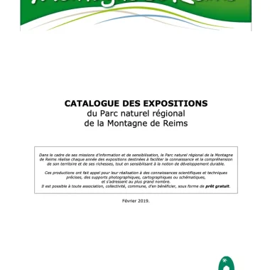 Le catalogue des expositions prêtées par le Parc